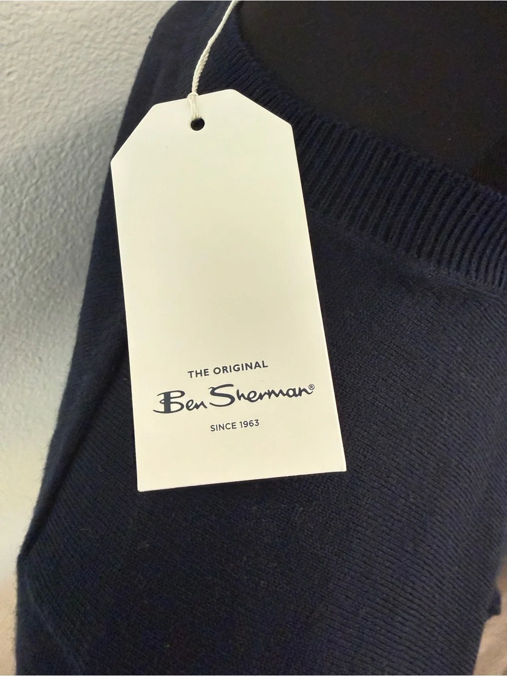 Ben Sherman Men's Navy Crewneck Sweater